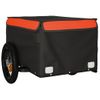 Remolque Para Bicicleta Hierro Negro Y Naranja 30 Kg