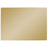 Cabezal Ducha Efecto Lluvia Acero Inox Cuadrado Dorado 40x30cm