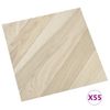 Lamas Para Suelo Autoadhesivas 55 Uds Pvc Beige A Rayas 5,11 M²