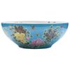 Lavabo Sobre Encimera Redondo Cerámica Multicolor Φ41x14 Cm