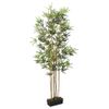 Árbol De Bambú Artificial Con 552 Hojas Verde 120 Cm