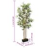 Árbol De Bambú Artificial Con 552 Hojas Verde 120 Cm