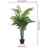 Palmera Artificial Con 18 Hojas Verde 80 Cm