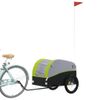 Remolque Para Bicicleta Hierro Negro Y Verde 45 Kg