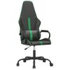 Silla Gaming Con Masaje Cuero Sintético Verde Y Negro