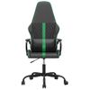 Silla Gaming Con Masaje Cuero Sintético Verde Y Negro