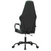 Silla Gaming Con Masaje Cuero Sintético Verde Y Negro