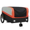 Remolque Para Bicicleta Hierro Negro Y Naranja 45 Kg