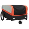 Remolque Para Bicicleta Hierro Negro Y Naranja 45 Kg