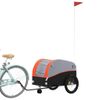 Remolque Para Bicicleta Hierro Negro Y Naranja 45 Kg