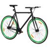 Bicicleta De Piñón Fijo Negro Y Verde 700c 59 Cm