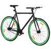 Bicicleta De Piñón Fijo Negro Y Verde 700c 51 Cm