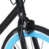 Bicicleta De Piñón Fijo Negro Y Azul 700c 59 Cm