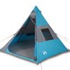 Tienda De Campaña Tipi Para 7 Personas Impermeable Azul