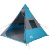 Tienda De Campaña Tipi Para 7 Personas Impermeable Azul