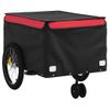 Remolque Para Bicicleta Hierro Negro Y Rojo 45 Kg