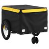 Remolque Para Bicicleta Hierro Negro Y Amarillo 45 Kg