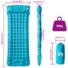 Colchón De Camping Autoinflable Con Almohada 1 Persona Azul