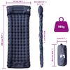 Colchón De Camping Autoinflable Con Almohada 1 Persona Gris