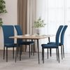 Sillas De Comedor 4 Unidades Terciopelo Azul