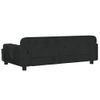 Cama Para Perros De Terciopelo Negro 90x53x30 Cm