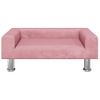 Cama Para Perros De Terciopelo Rosa 70x45x26,5 Cm