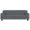 Cama Para Perros De Terciopelo Gris Oscuro 90x53x30 Cm