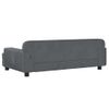 Cama Para Perros De Terciopelo Gris Oscuro 90x53x30 Cm