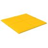 Paneles De Pared 12 Uds Terciopelo Amarillo 30x30 Cm 1,08 M²