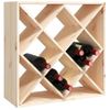 Botellero De Madera Maciza De Pino 62x25x62 Cm