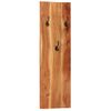 Percheros De Pared 2 Uds Madera Maciza De Acacia 36x3x110 Cm