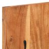 Percheros De Pared 2 Uds Madera Maciza De Acacia 36x3x110 Cm