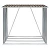 Casetilla Para Leña Acero Galvanizado Marrón 163x83x154 Cm