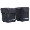 Bolsa Doble Para Bicicleta Alforja Impermeable 35 L Negra