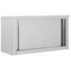 Armario Pared De Cocina Puertas Correderas Acero 90x40x50 Cm