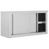 Armario Pared De Cocina Puertas Correderas Acero 90x40x50 Cm