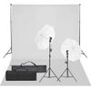 Kit De Estudio Fotográfico Con Set De Luces Y Fondo