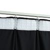 Cortinas Opacas Con Ganchos 2 Pzas Terciopelo Negro 140x175 Cm