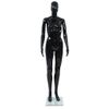 Maniquí De Mujer Completo Base De Vidrio Negro Brillante 175 Cm