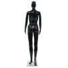 Maniquí De Mujer Completo Base De Vidrio Negro Brillante 175 Cm