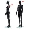 Maniquí De Mujer Completo Base De Vidrio Negro Brillante 175 Cm