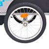 Remolque Para Bicicletas Gris Y Azul 30 Kg