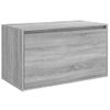 Banco Pasillo Madera Contrachapada Gris Sonoma 80x40x45 Cm