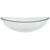 Lavabo De Vidrio Templado Transparente 54,5x35x15,5 Cm