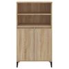 Aparador Alto Madera Contrachapada Color Roble 60x36x110 Cm