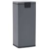 Cubo Basura Con Pedal Antihuellas 30l Gris Acero Inoxidable