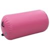 Rollo Inflable De Gimnasia Con Bomba Pvc Rosa 120x90 Cm