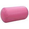 Rollo Inflable De Gimnasia Con Bomba Pvc Rosa 120x90 Cm