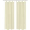 2 Cortinas Color Crema Transparentes 140 X 175 Cm