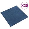 Baldosas De Suelo De Moqueta 20 Uds 5 M² 50x50 Cm Azul Oscuro